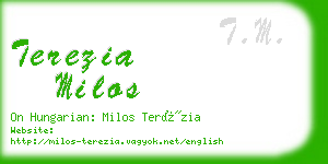 terezia milos business card